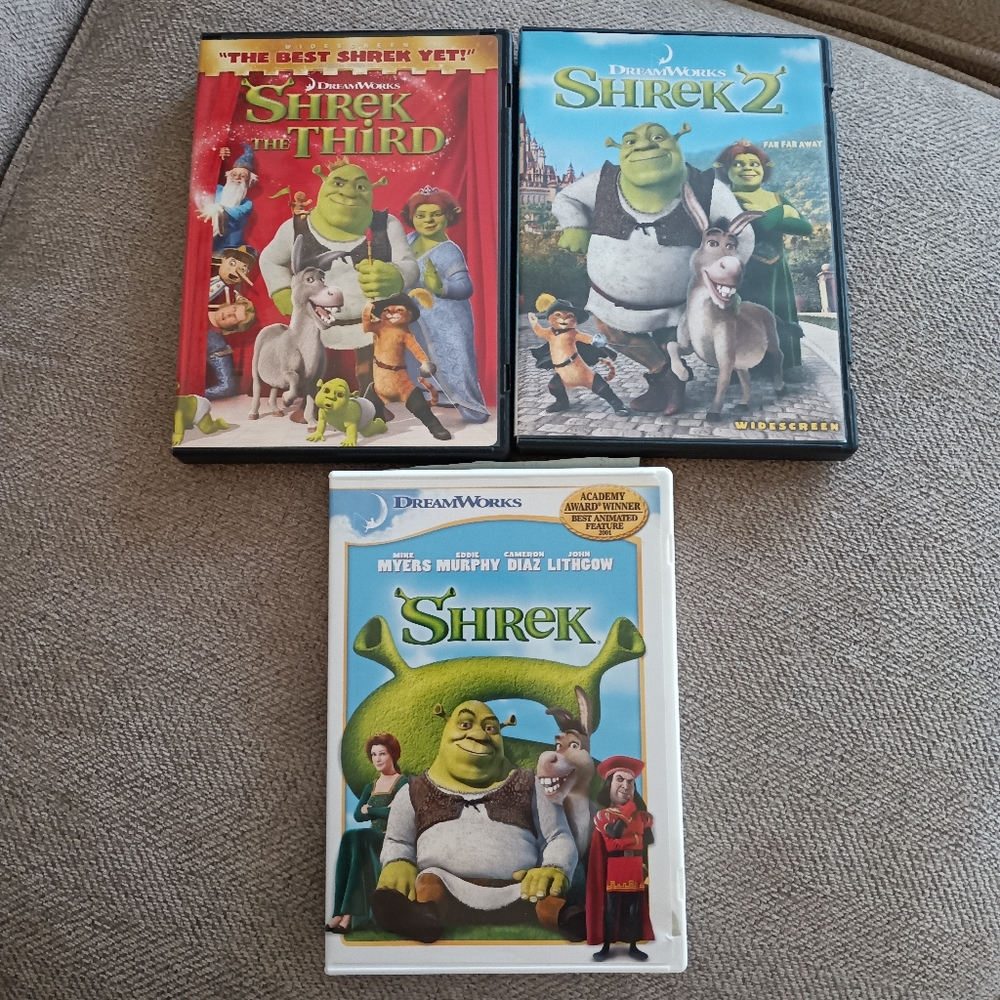 Shrek 1, 2 and 3 Bundle in DVD's in Great Condition
